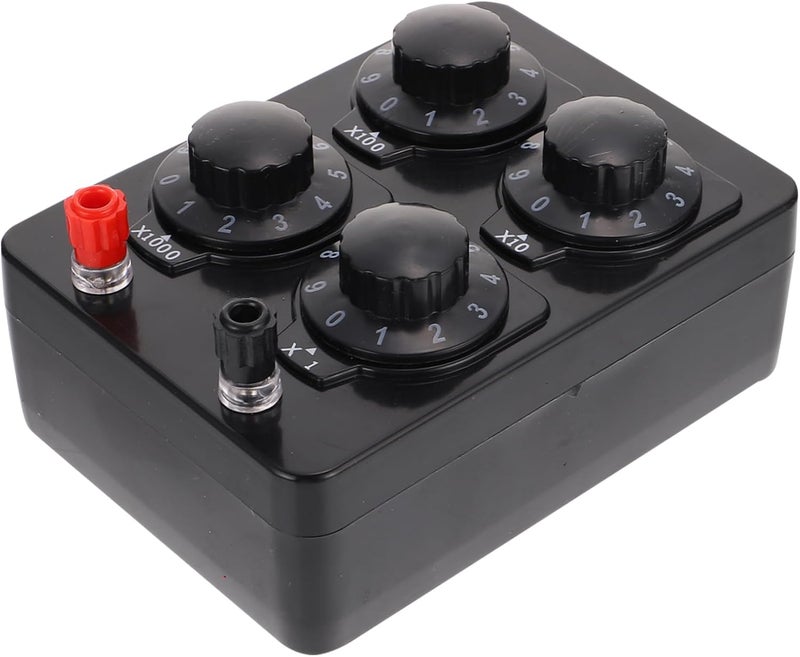 KICHOUSE Resistance Box Variable Box for Electrical Teaching Adjustable Ohm Resistance Instrument for Physics Experiments and Educational Use - Image 1